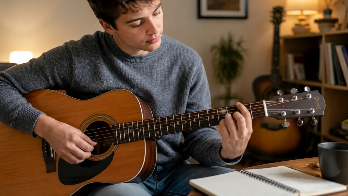C Major Chord Guitar Guide practice image