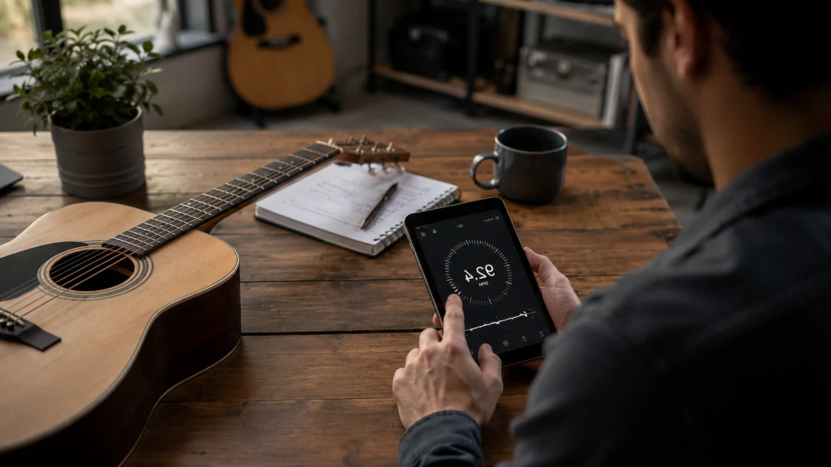 Guitar Practice Routine for Busy Beginners: A 15-Minute Blueprint example image Guitar Practice Routine for Busy Beginners: A 15-Minute Blueprint example image